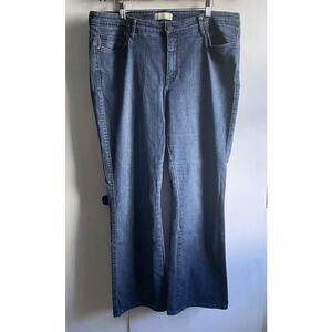 CJ by Cookie Johnson Jeans Womens 18W Blue Denim Gracie Bootcut Stretch Dark
